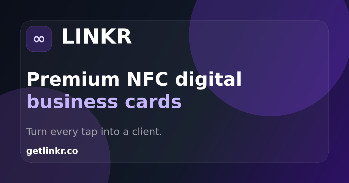 Linkr — Your identity, instantly shareable